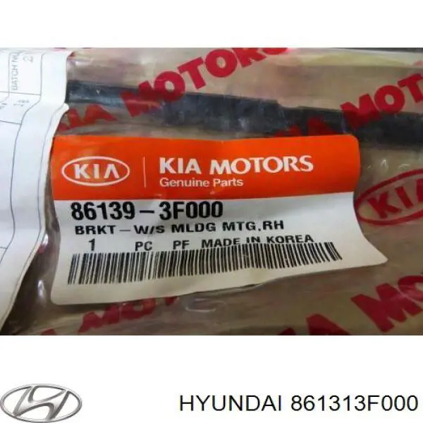 861313F000 Hyundai/Kia moldura de parabrisas izquierda