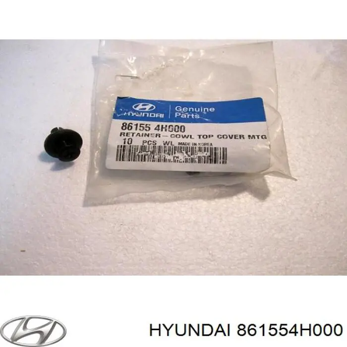 861554H000 Hyundai/Kia clips de fijación para rejilla de radiador