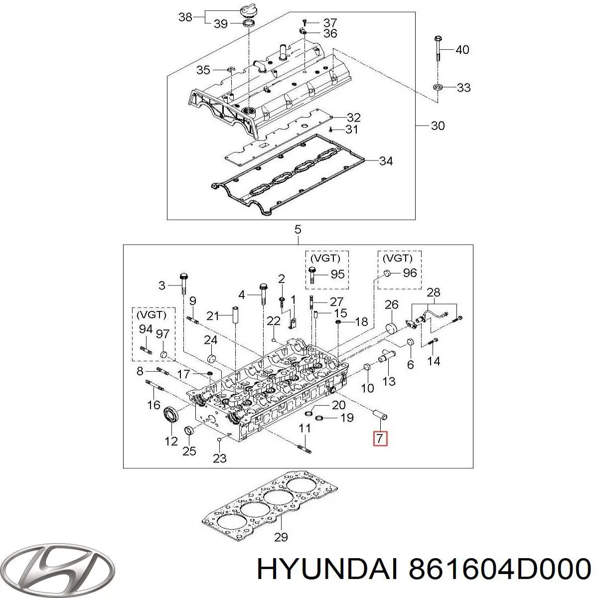 861604D000 Hyundai/Kia