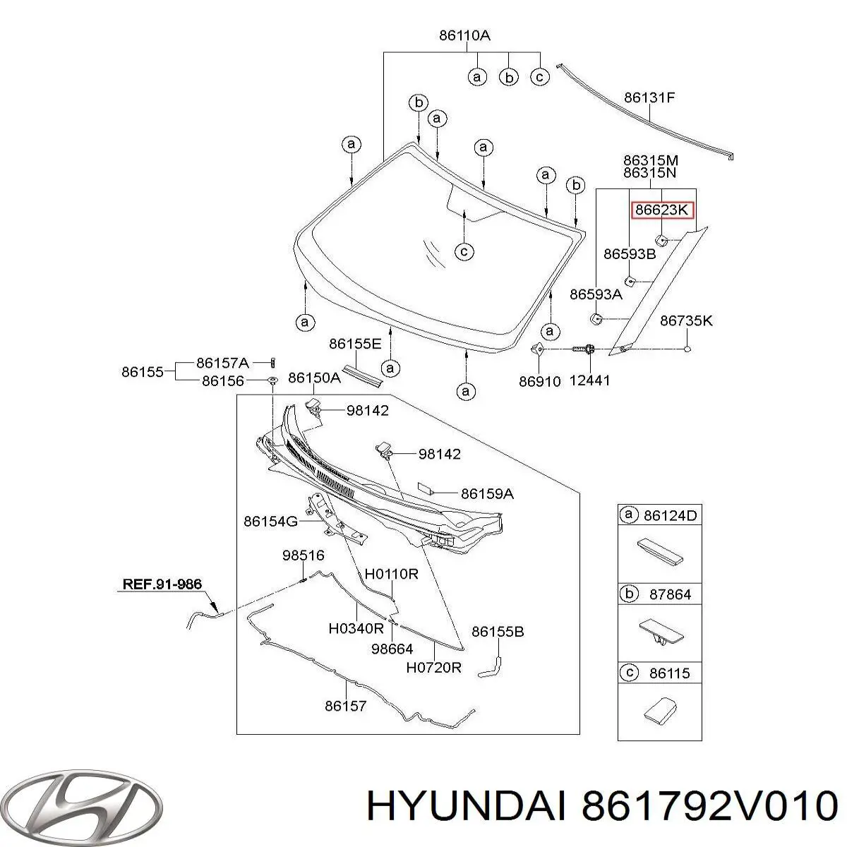 861792V010 Hyundai/Kia