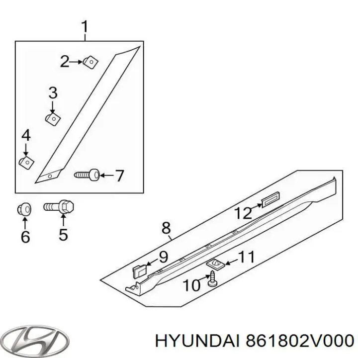 861802V000 Hyundai/Kia