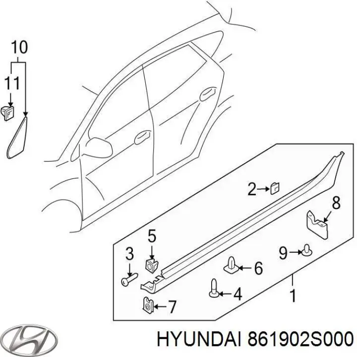 Superposicion(Cubierta) De Espejo Retrovisor Derecho para Hyundai Ix35 (LM)