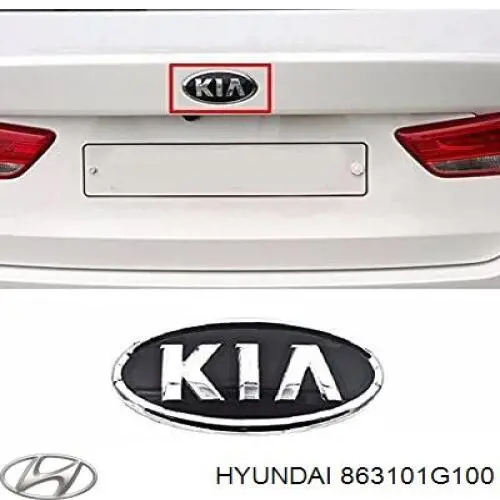 Logotipo de tapa de maletero para KIA Cerato (TD)