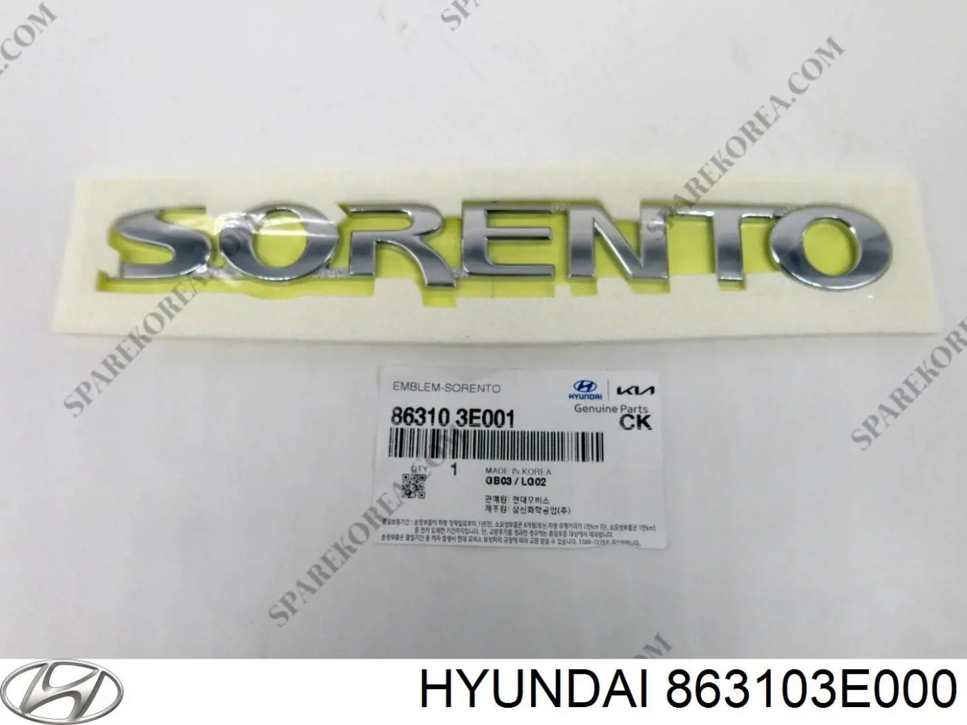 863103E000 Hyundai/Kia