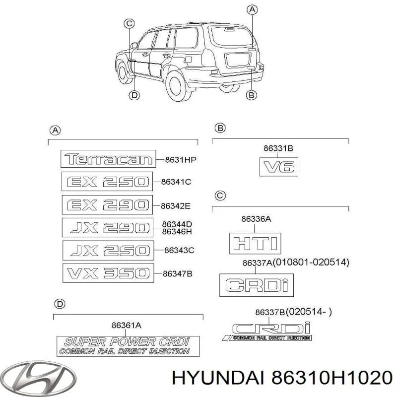 86310H1020 Hyundai/Kia