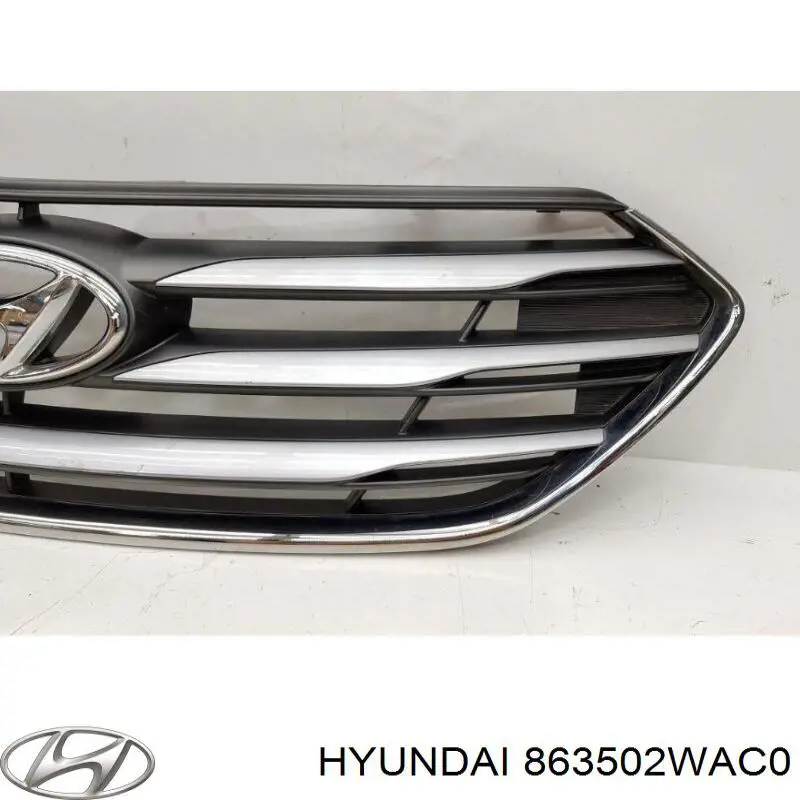 863502WAC0 Hyundai/Kia rejilla de radiador