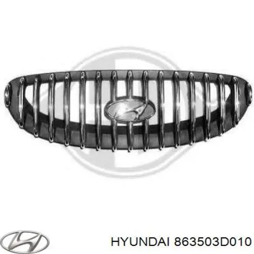 Rejilla delantera Hyundai/Kia 863503D010 precio, desde 104,24 EUR