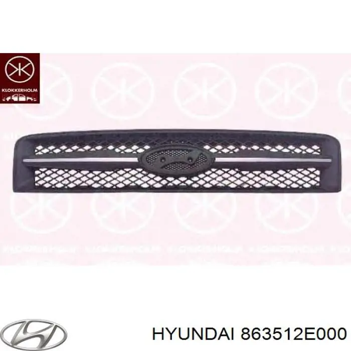 863512E000 Hyundai/Kia rejilla de radiador