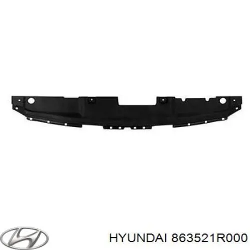 Cubierta de soporte para difusor de radiador, superior para Hyundai SOLARIS (SBR11)