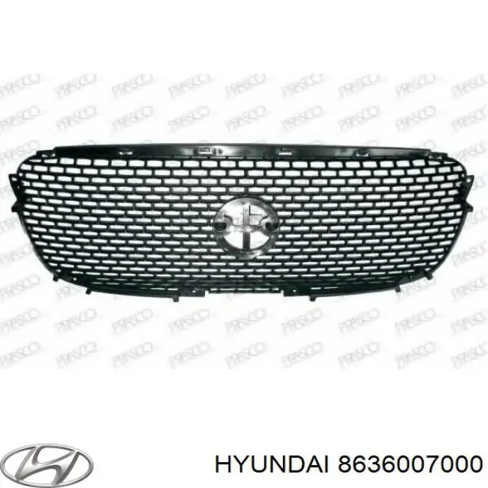 Rejilla delantera Hyundai/Kia 8636007000 precio, desde 13,11 EUR