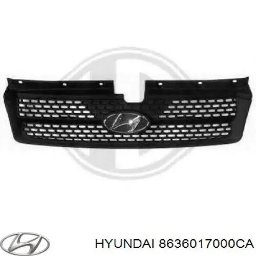 Rejilla delantera Hyundai Matrix monovolumen (FC) (2001 - 2005) precio, desde 49,37 EUR