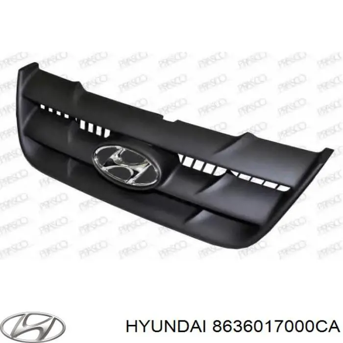 8636017000CA Hyundai/Kia rejilla de radiador