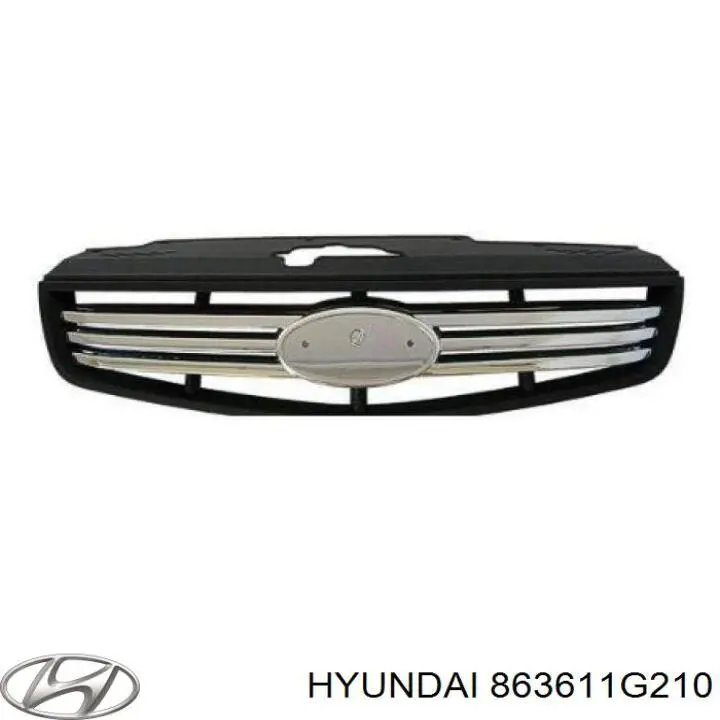 Comprar 863611G210 Hyundai/Kia Rejilla frontal