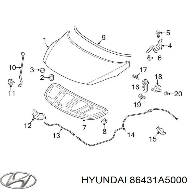 Comprar 86431A5000 Hyundai/Kia 