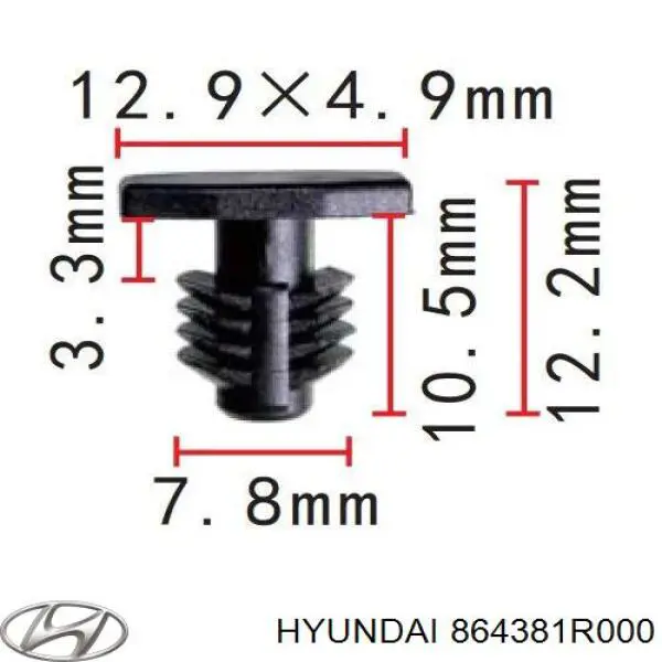 864384A100 Chrysler piston (clip De Una Campana Calefactora)