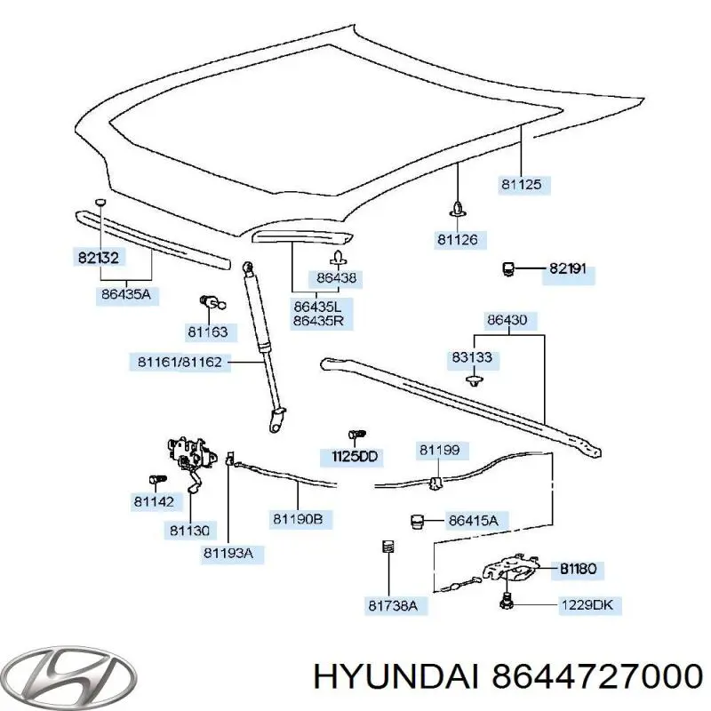 8644727000 Hyundai/Kia