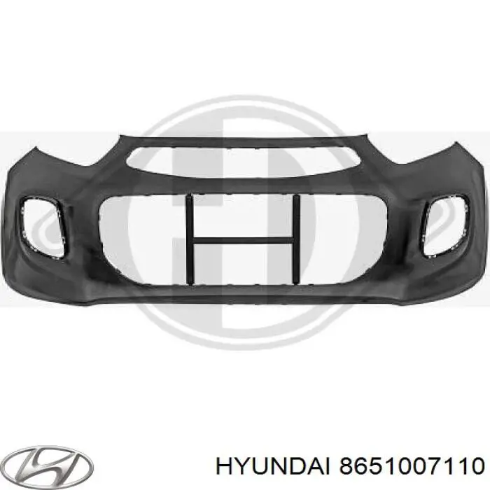 8651007110 Hyundai/Kia paragolpes delantero