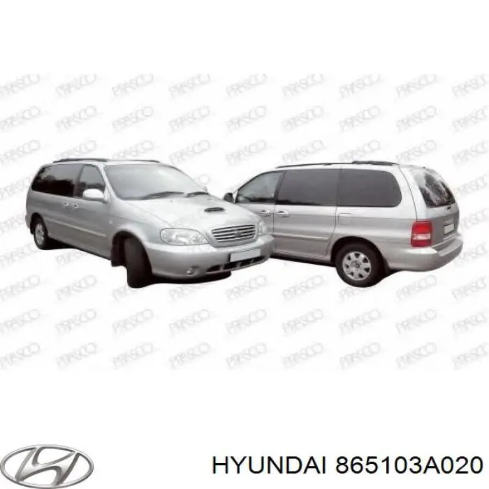 865103A010 Hyundai/Kia paragolpes delantero