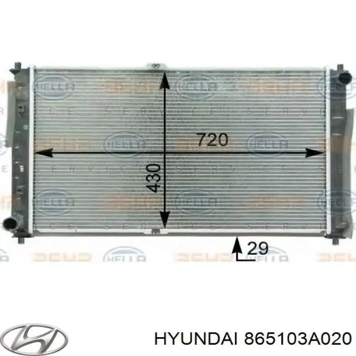 Paragolpes 865103A020 Hyundai/Kia
