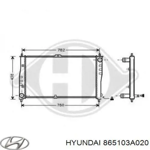 Comprar 865103A020 Hyundai/Kia Defensa delantera