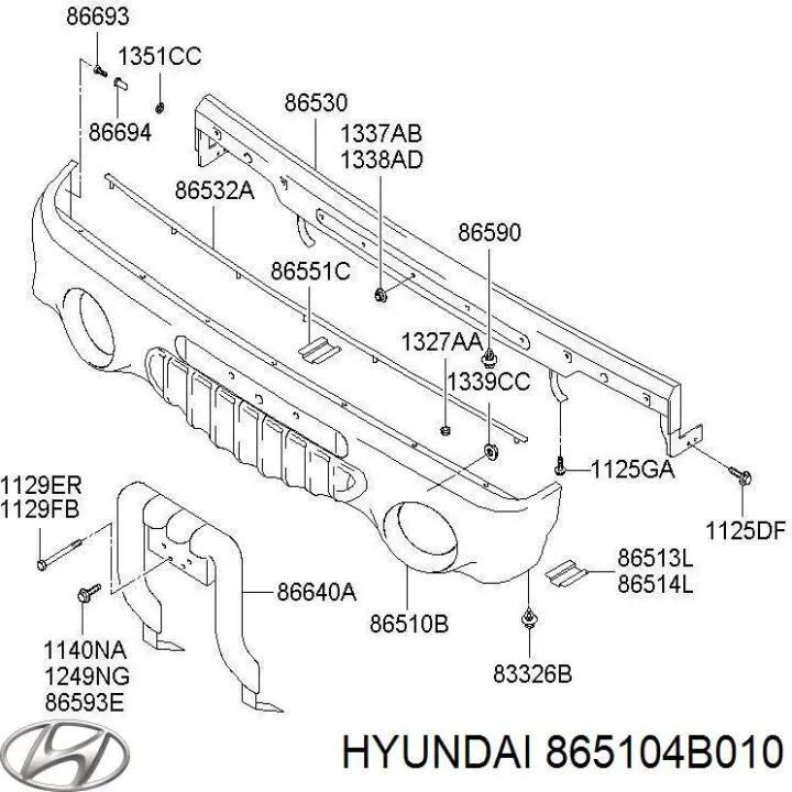 Parachoques delantero Hyundai Porter 