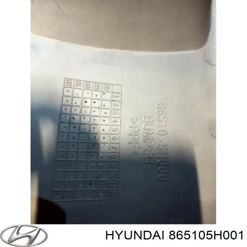 865105H001 Hyundai/Kia paragolpes delantero