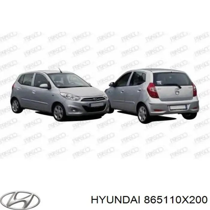 865110X200 Hyundai/Kia parachoques delantero