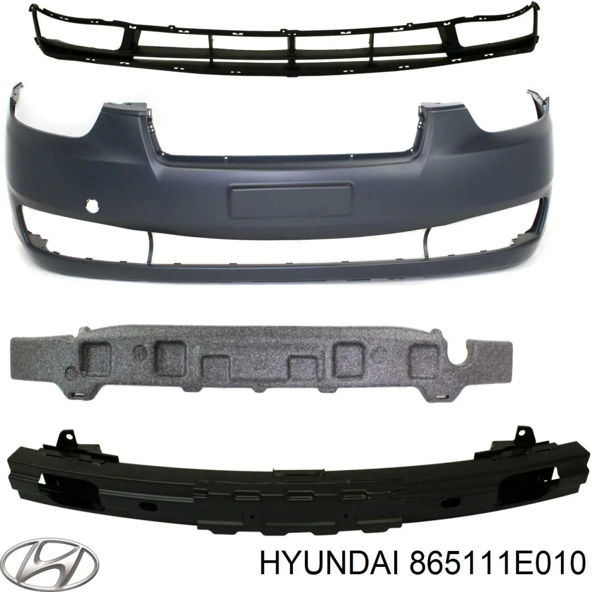 865111E010 Hyundai/Kia paragolpes delantero