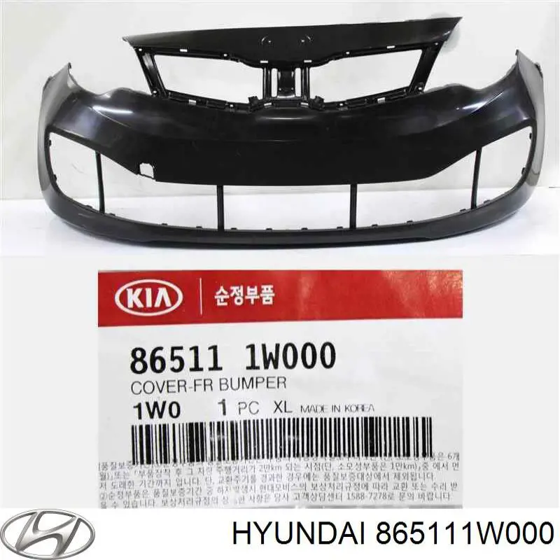 865111W000 Hyundai/Kia parachoques delantero