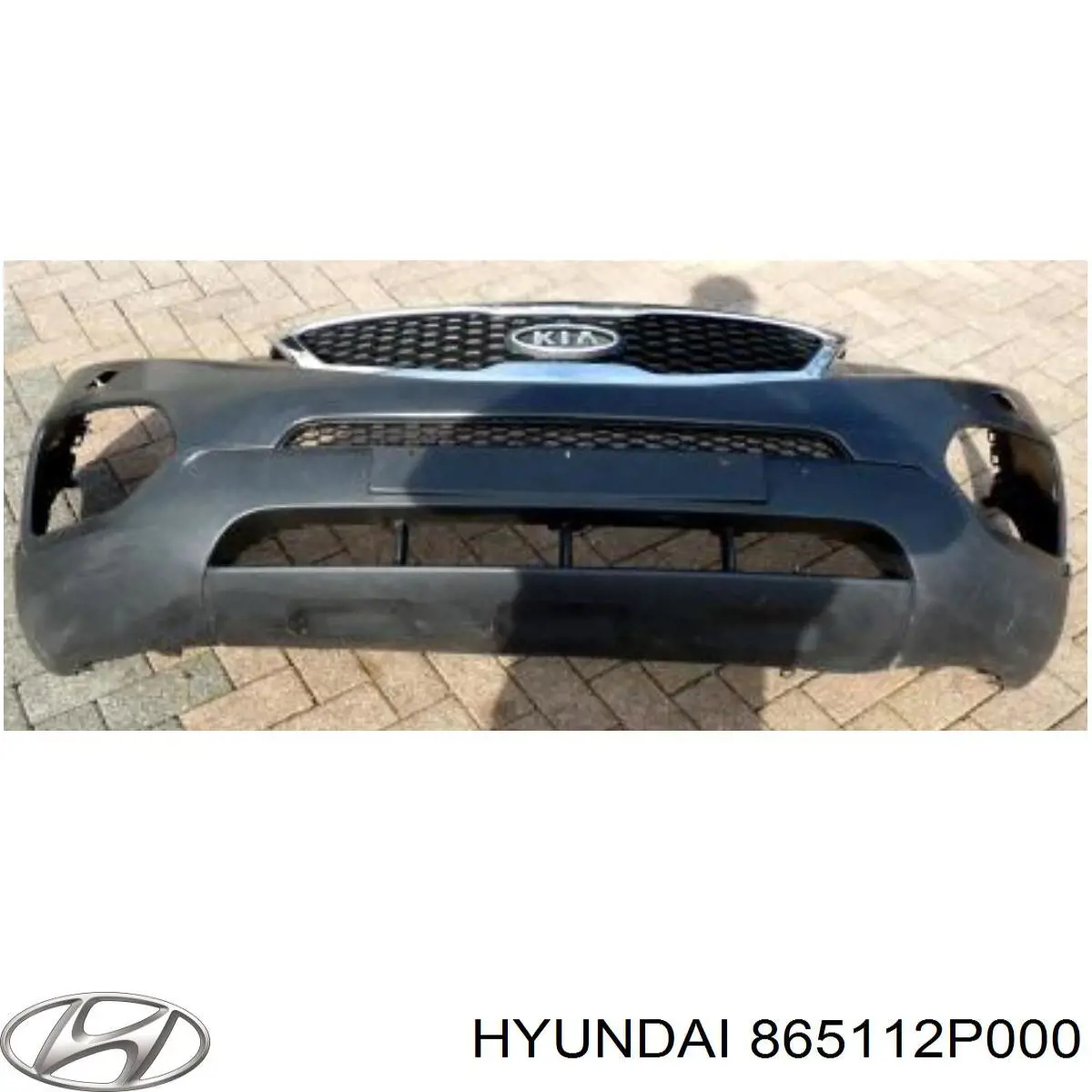 865112P000 Hyundai/Kia parachoques delantero, parte superior