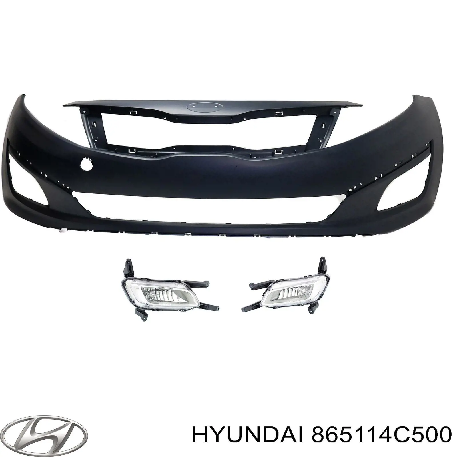 865114C500 Hyundai/Kia paragolpes delantero