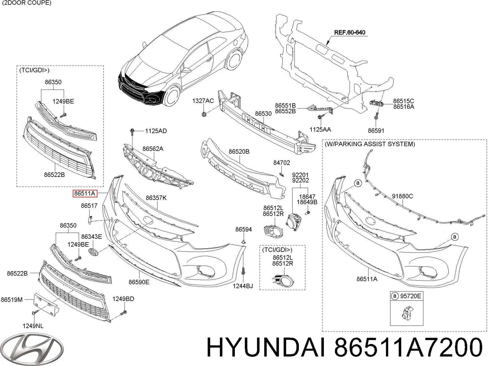 86511A7200 Hyundai/Kia