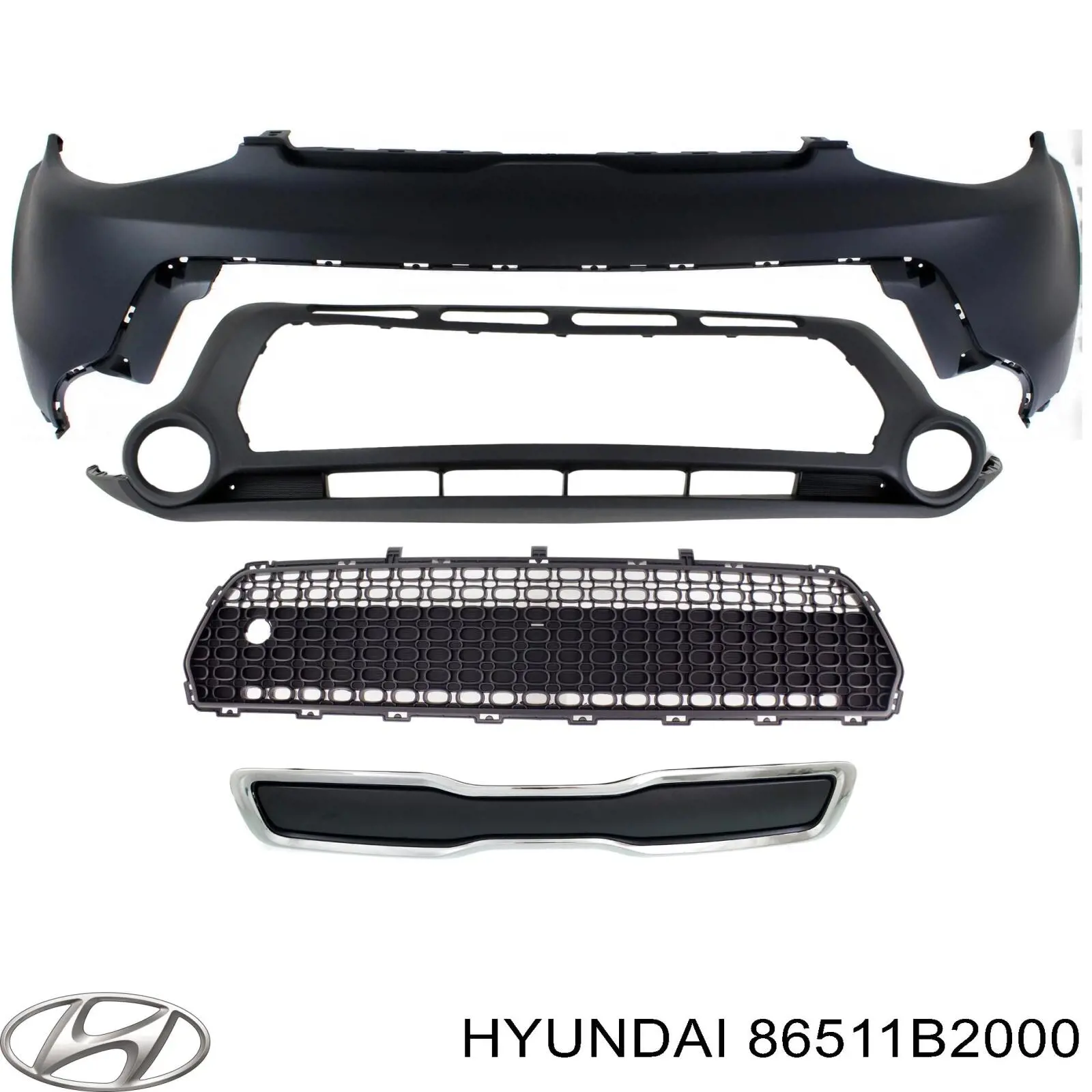 Paragolpes 86511B2000 Hyundai/Kia
