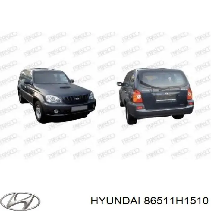 86511H1510 Hyundai/Kia paragolpes delantero
