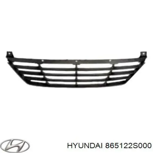 Listón embellecedor/protector, parachoques delantero para Hyundai Ix35 (LM)