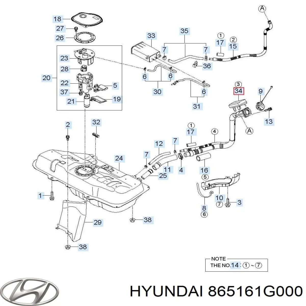 Comprar 865161G000 Hyundai/Kia Soporte de parachoques delantero derecho