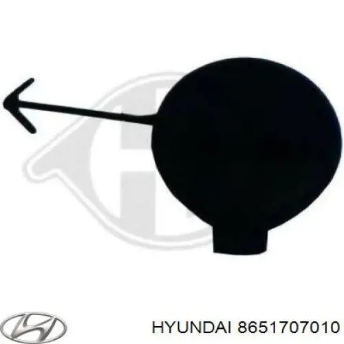 Comprar 8651707010 Hyundai/Kia Soporte de parachoques delantero derecho