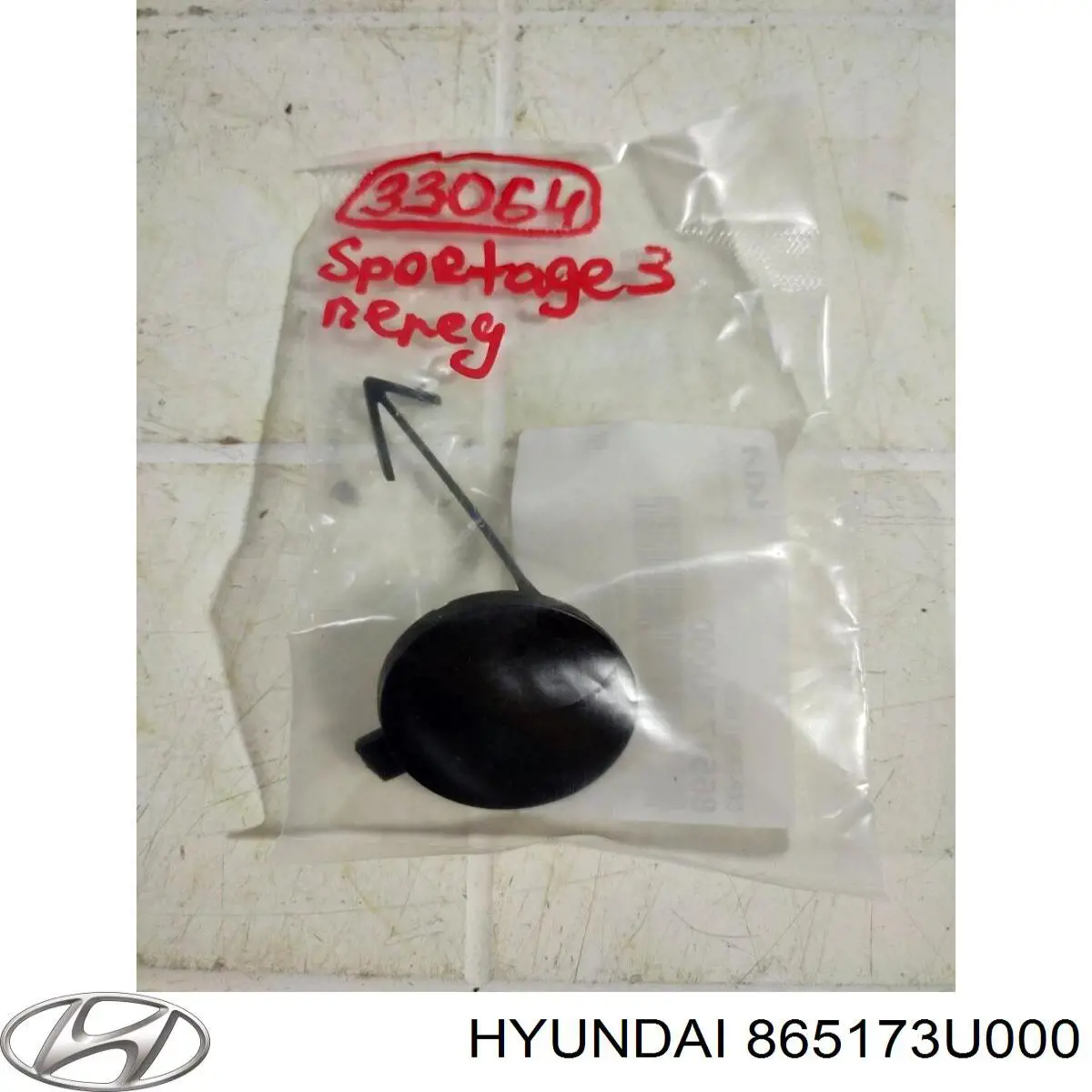 Tapa cubre gancho de remolque para parachoques delantera Hyundai/Kia 865173U000 precio, desde 15,17 EUR