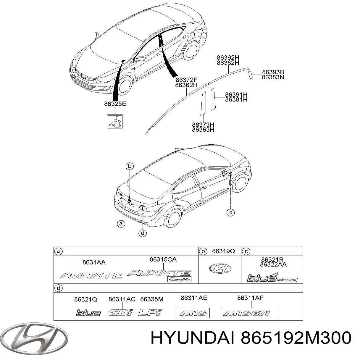 865192M300 Hyundai/Kia