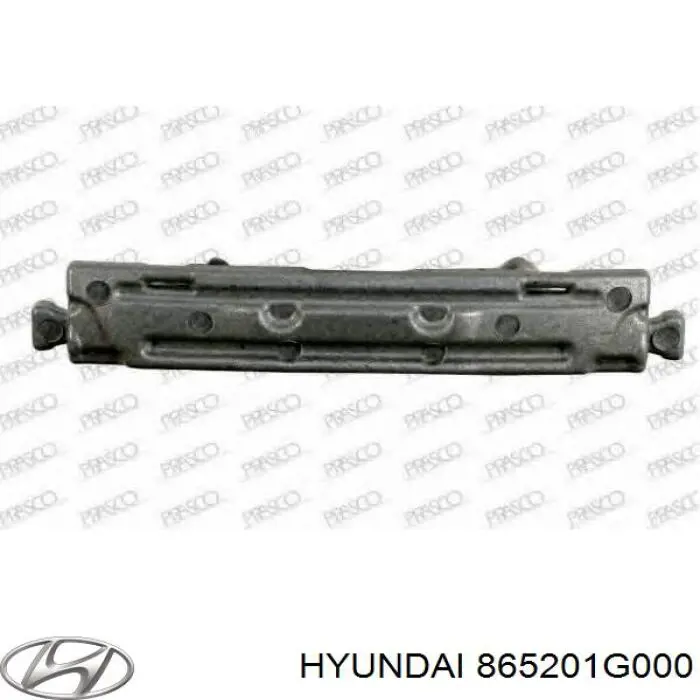 865201G000 Hyundai/Kia absorbente parachoques delantero