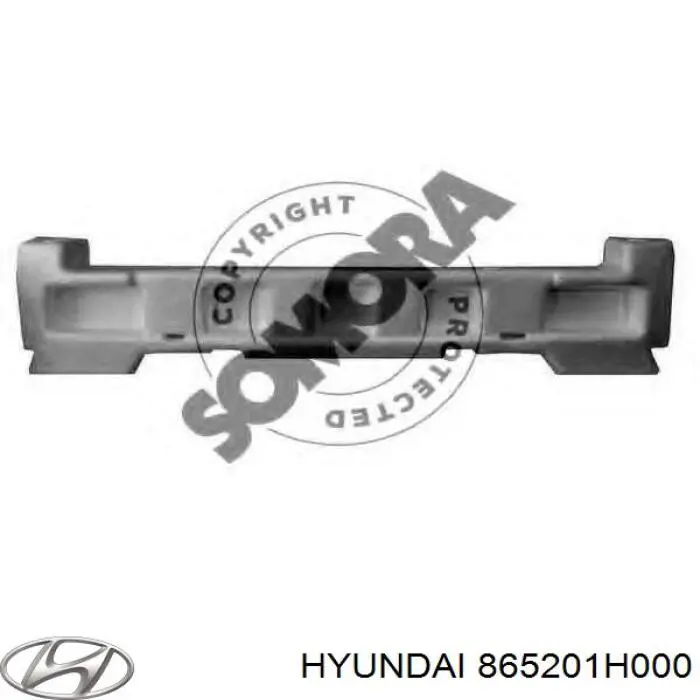 865201H000 Hyundai/Kia absorbente parachoques delantero