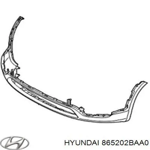 Absorbedor del parachoques delantero 865202BAA0 Hyundai/Kia