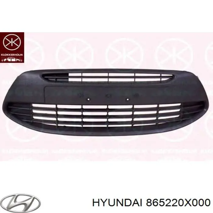 Rejilla, parachoques delantero para Hyundai I10 (PA)