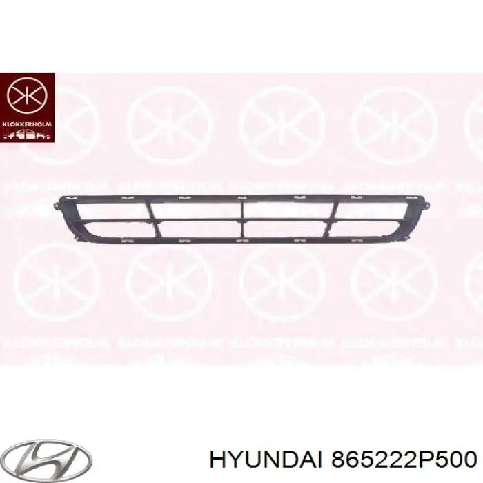 865222P500 Hyundai/Kia rejilla de ventilación, parachoques trasero, central