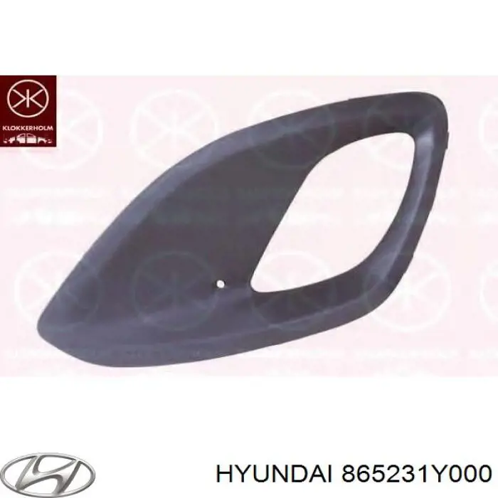 865231Y000 Hyundai/Kia rejilla del parachoques delantera izquierda