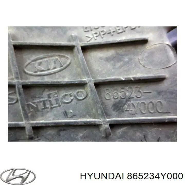 865234Y000 Hyundai/Kia rejilla del parachoques delantera izquierda