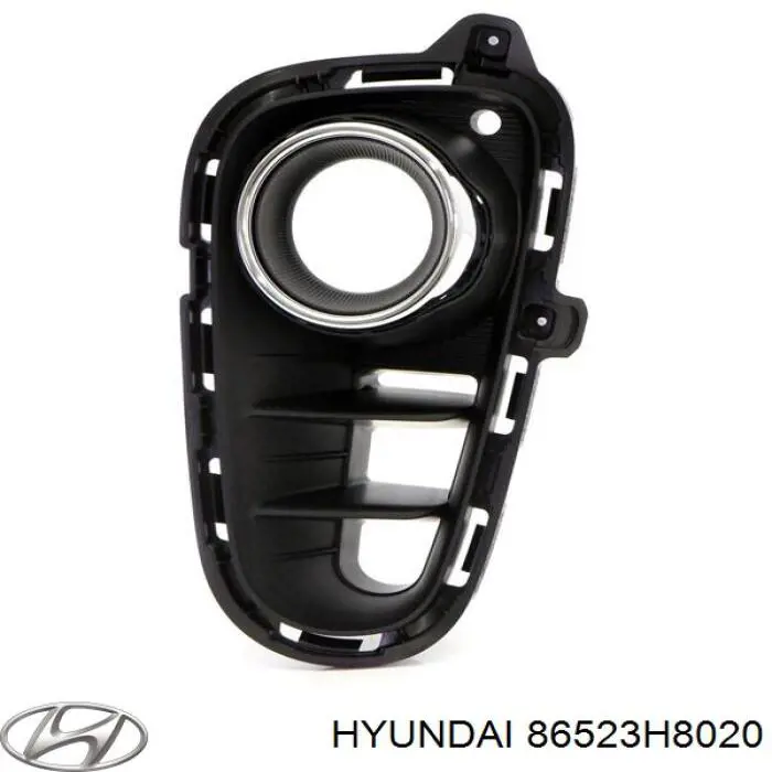86523H8020 Hyundai/Kia Tapa de rejilla de faro antiniebla delantero izquierdo