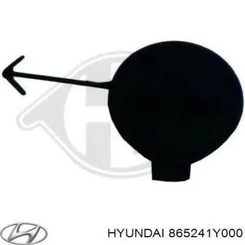 865241Y000 Hyundai/Kia rejilla de antinieblas delantera derecha