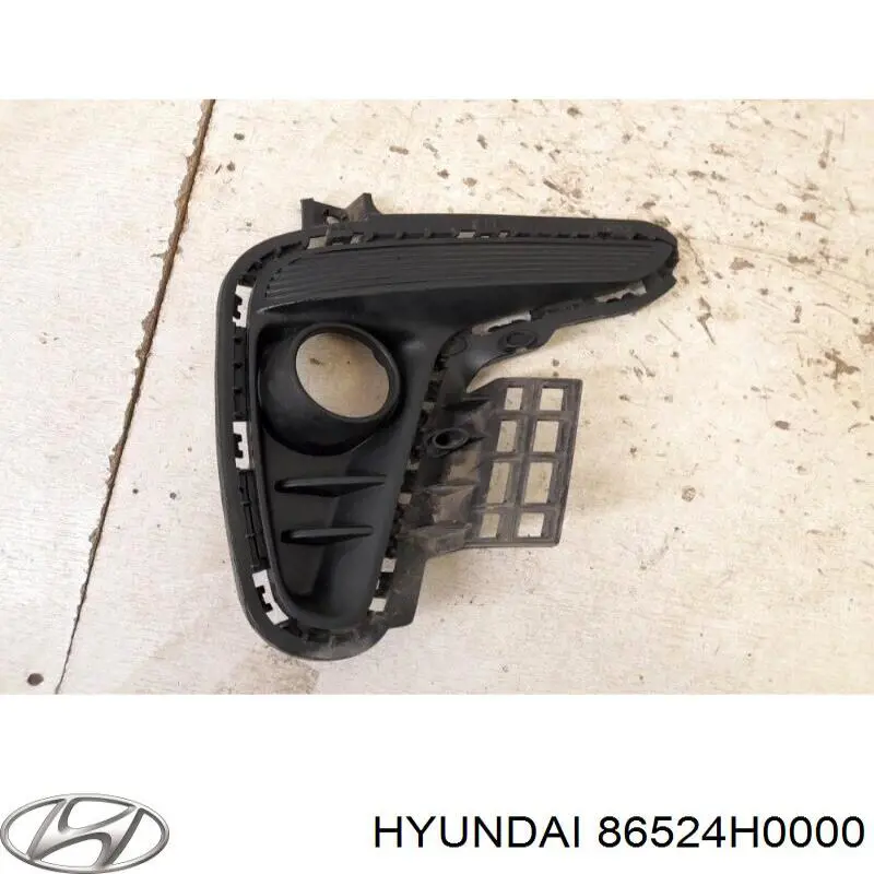 86524h0000 Hyundai/Kia rejilla de antinieblas delantera derecha