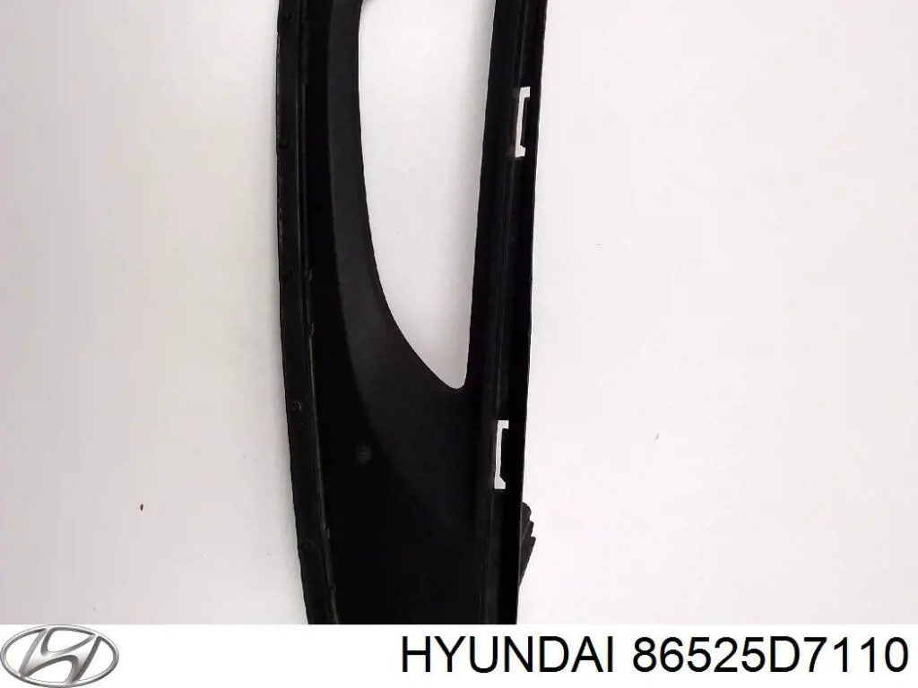 86525D7110 Hyundai/Kia rejilla de antinieblas delantera izquierda